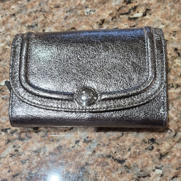 Coach Metallic Bronze Shoulder Bag with Wallet F17165 - Picture 15 of 15